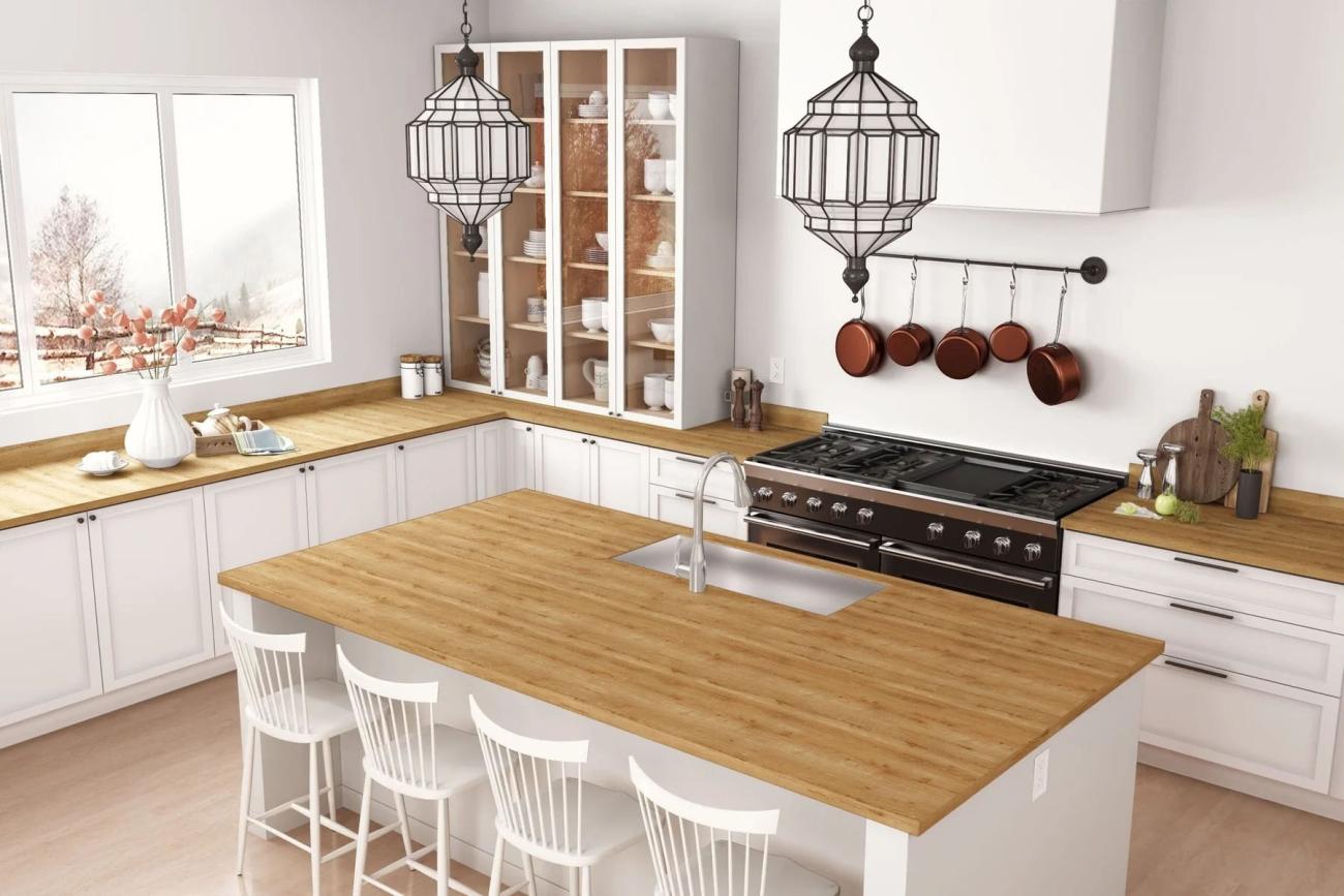 Planked Urban Oak laminate colour sample